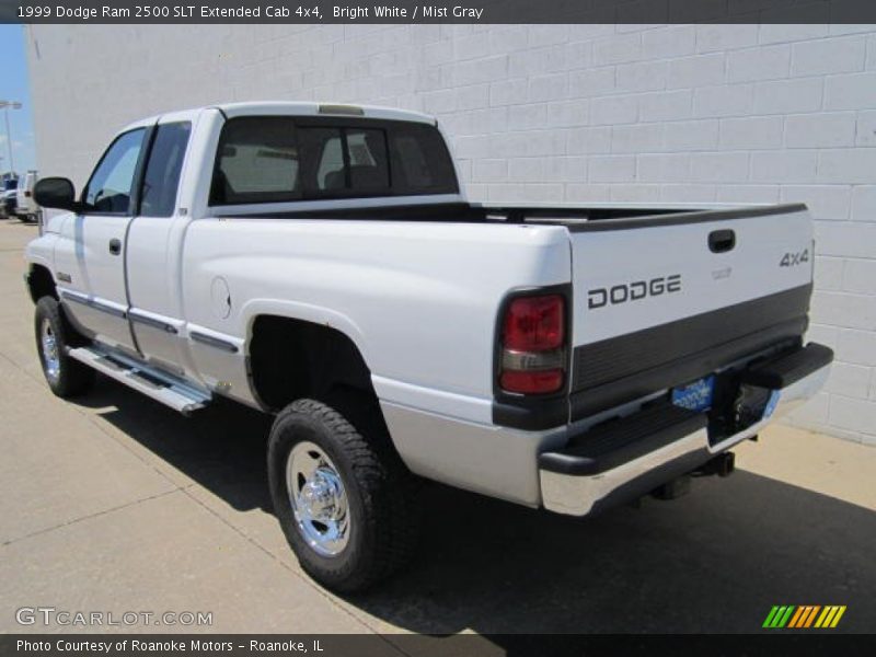 Bright White / Mist Gray 1999 Dodge Ram 2500 SLT Extended Cab 4x4