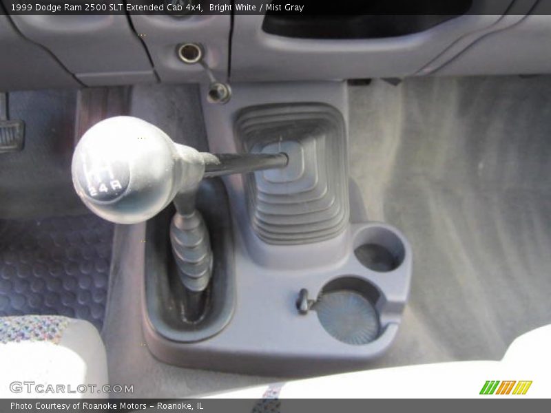 Bright White / Mist Gray 1999 Dodge Ram 2500 SLT Extended Cab 4x4