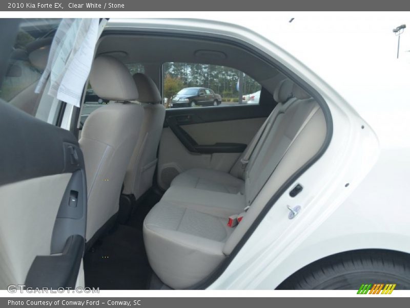 Clear White / Stone 2010 Kia Forte EX