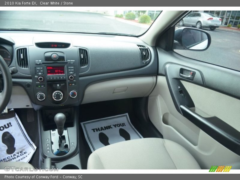Clear White / Stone 2010 Kia Forte EX