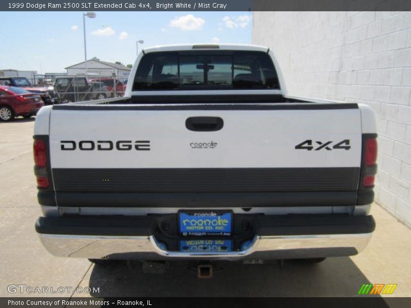 Bright White / Mist Gray 1999 Dodge Ram 2500 SLT Extended Cab 4x4