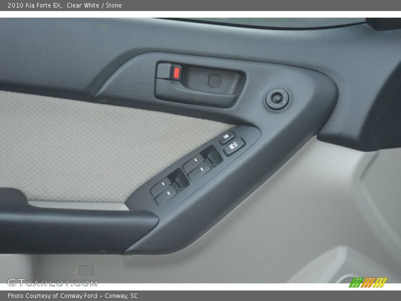 Clear White / Stone 2010 Kia Forte EX