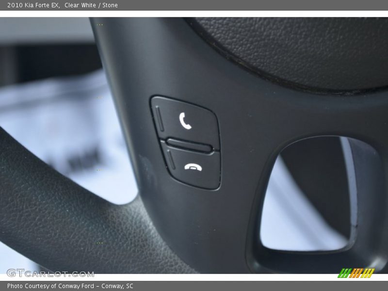 Clear White / Stone 2010 Kia Forte EX