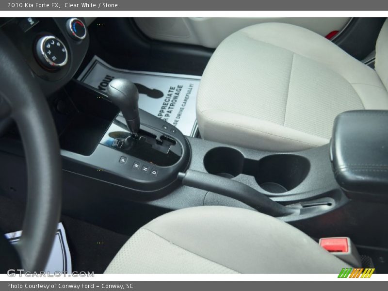 Clear White / Stone 2010 Kia Forte EX