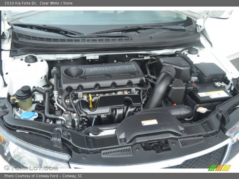 Clear White / Stone 2010 Kia Forte EX