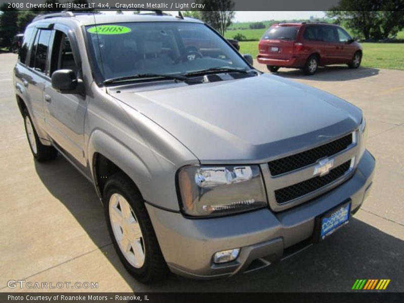Graystone Metallic / Light Gray 2008 Chevrolet TrailBlazer LT 4x4