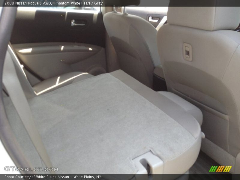 Phantom White Pearl / Gray 2008 Nissan Rogue S AWD