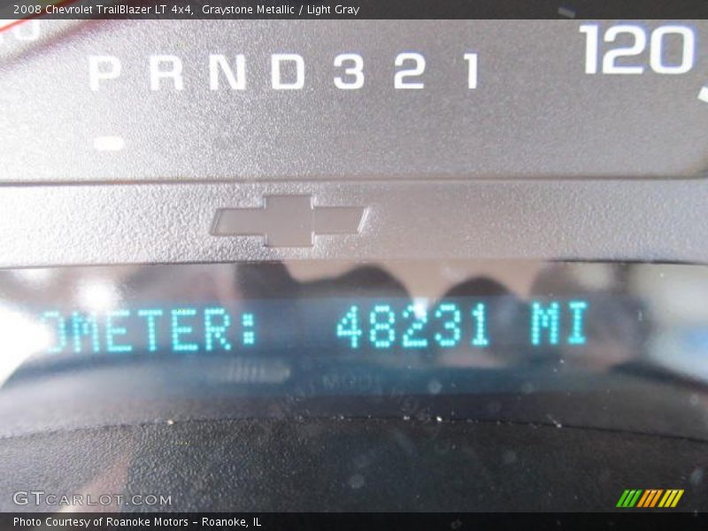 Graystone Metallic / Light Gray 2008 Chevrolet TrailBlazer LT 4x4