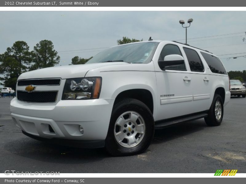 Summit White / Ebony 2012 Chevrolet Suburban LT