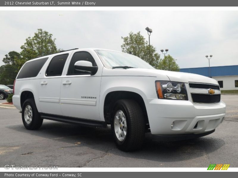 Summit White / Ebony 2012 Chevrolet Suburban LT