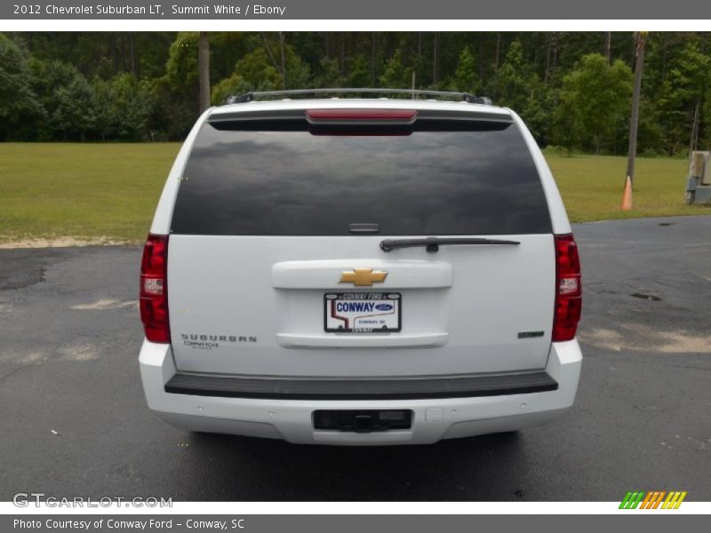 Summit White / Ebony 2012 Chevrolet Suburban LT