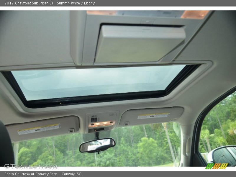 Summit White / Ebony 2012 Chevrolet Suburban LT