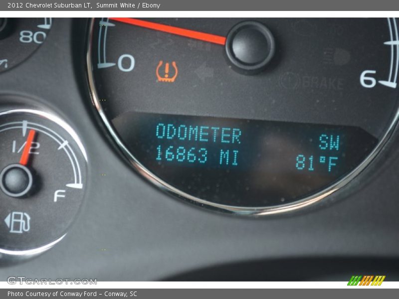 Summit White / Ebony 2012 Chevrolet Suburban LT
