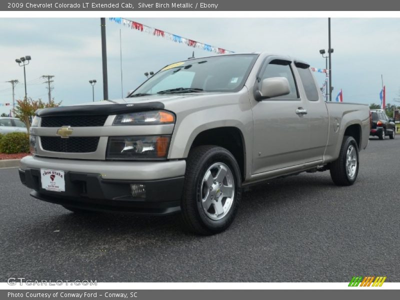 Silver Birch Metallic / Ebony 2009 Chevrolet Colorado LT Extended Cab