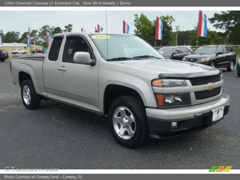Silver Birch Metallic / Ebony 2009 Chevrolet Colorado LT Extended Cab