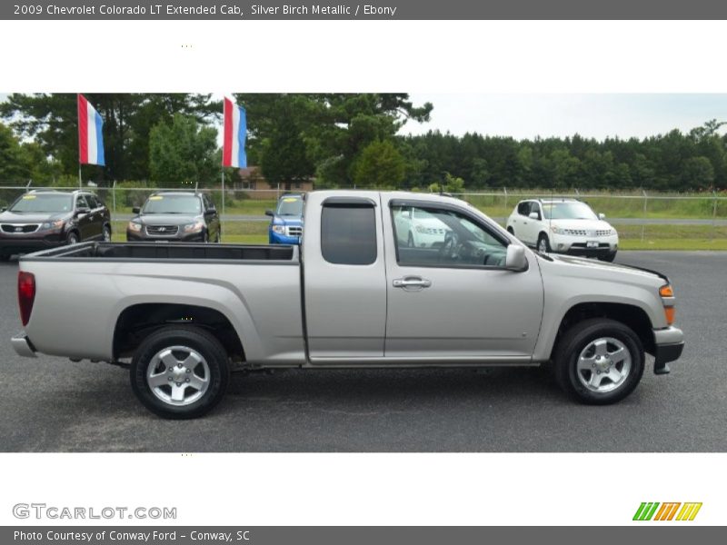 Silver Birch Metallic / Ebony 2009 Chevrolet Colorado LT Extended Cab