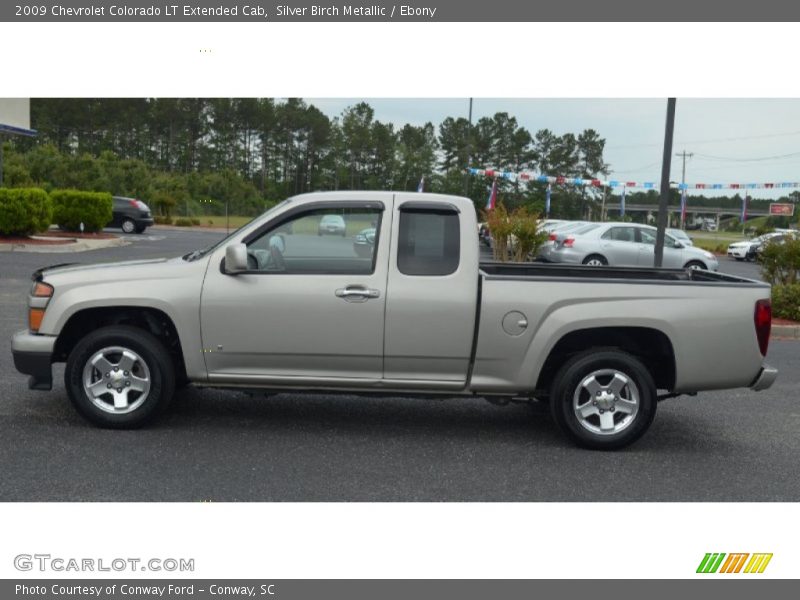 Silver Birch Metallic / Ebony 2009 Chevrolet Colorado LT Extended Cab