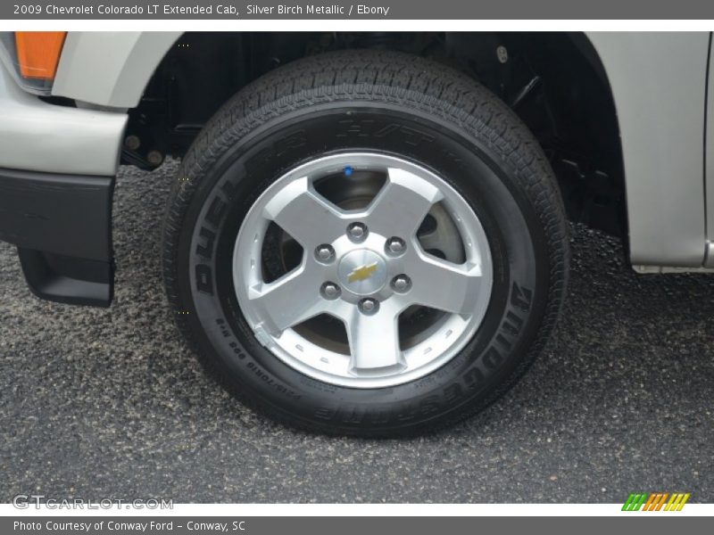 Silver Birch Metallic / Ebony 2009 Chevrolet Colorado LT Extended Cab