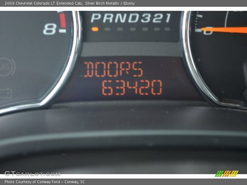 Silver Birch Metallic / Ebony 2009 Chevrolet Colorado LT Extended Cab