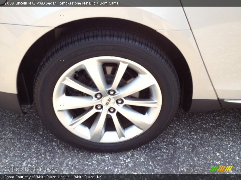 Smokestone Metallic / Light Camel 2009 Lincoln MKS AWD Sedan