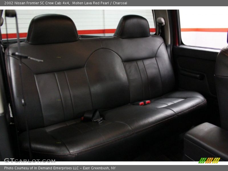 Molten Lava Red Pearl / Charcoal 2002 Nissan Frontier SC Crew Cab 4x4