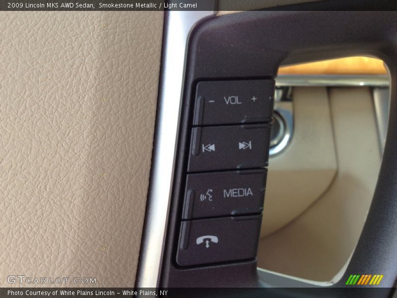 Smokestone Metallic / Light Camel 2009 Lincoln MKS AWD Sedan