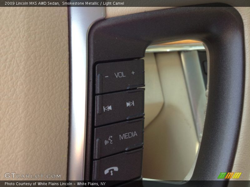 Smokestone Metallic / Light Camel 2009 Lincoln MKS AWD Sedan