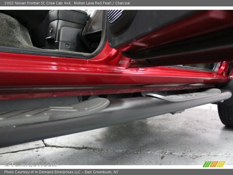 Molten Lava Red Pearl / Charcoal 2002 Nissan Frontier SC Crew Cab 4x4