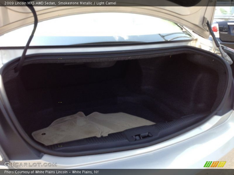 Smokestone Metallic / Light Camel 2009 Lincoln MKS AWD Sedan