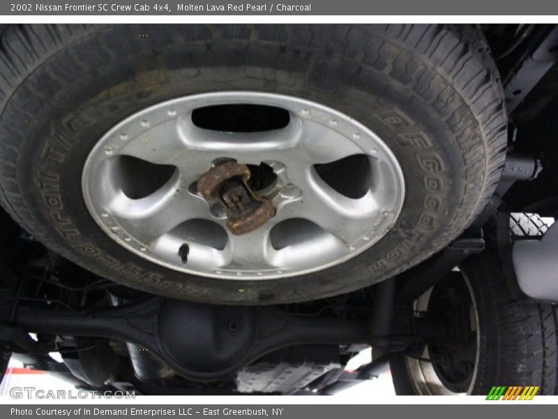 Molten Lava Red Pearl / Charcoal 2002 Nissan Frontier SC Crew Cab 4x4