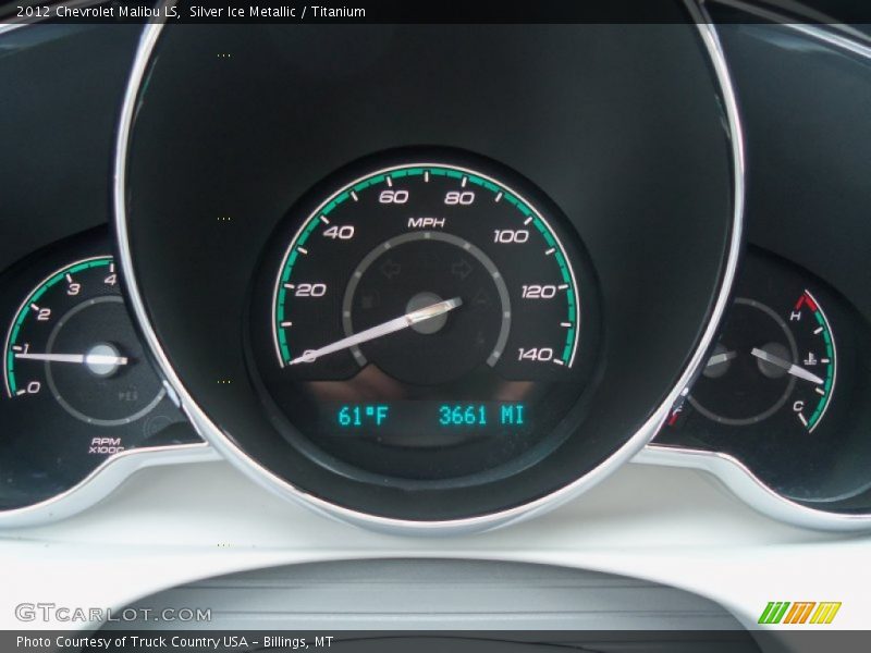 Silver Ice Metallic / Titanium 2012 Chevrolet Malibu LS