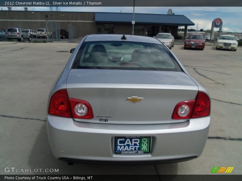 Silver Ice Metallic / Titanium 2012 Chevrolet Malibu LS