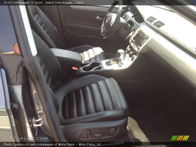 Island Grey Metallic / Black 2010 Volkswagen CC Sport