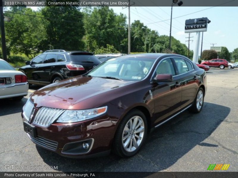 Cinnamon Metallic / Cashmere/Fine Line Ebony 2010 Lincoln MKS AWD