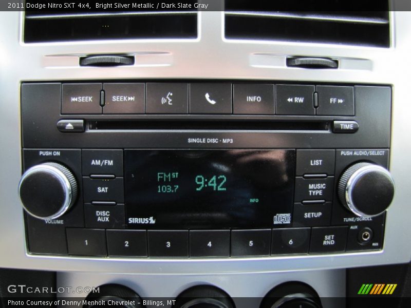 Audio System of 2011 Nitro SXT 4x4