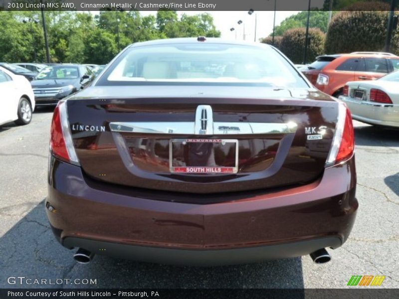 Cinnamon Metallic / Cashmere/Fine Line Ebony 2010 Lincoln MKS AWD