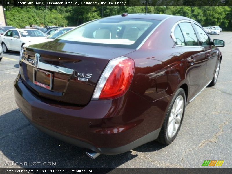 Cinnamon Metallic / Cashmere/Fine Line Ebony 2010 Lincoln MKS AWD