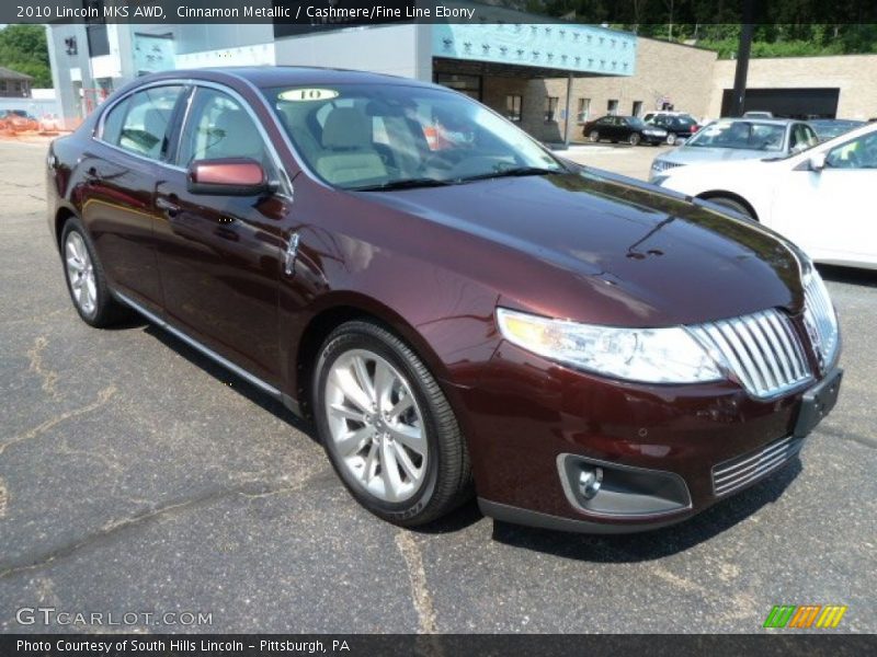 Cinnamon Metallic / Cashmere/Fine Line Ebony 2010 Lincoln MKS AWD