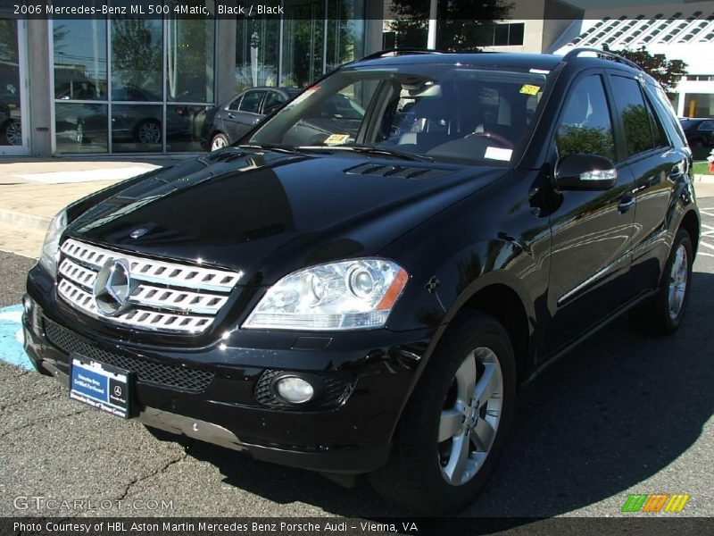 Black / Black 2006 Mercedes-Benz ML 500 4Matic