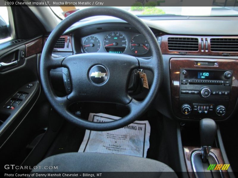 Mocha Bronze Metallic / Gray 2009 Chevrolet Impala LT