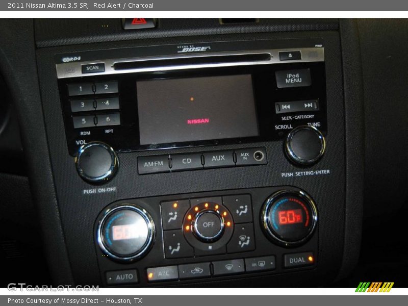 Red Alert / Charcoal 2011 Nissan Altima 3.5 SR