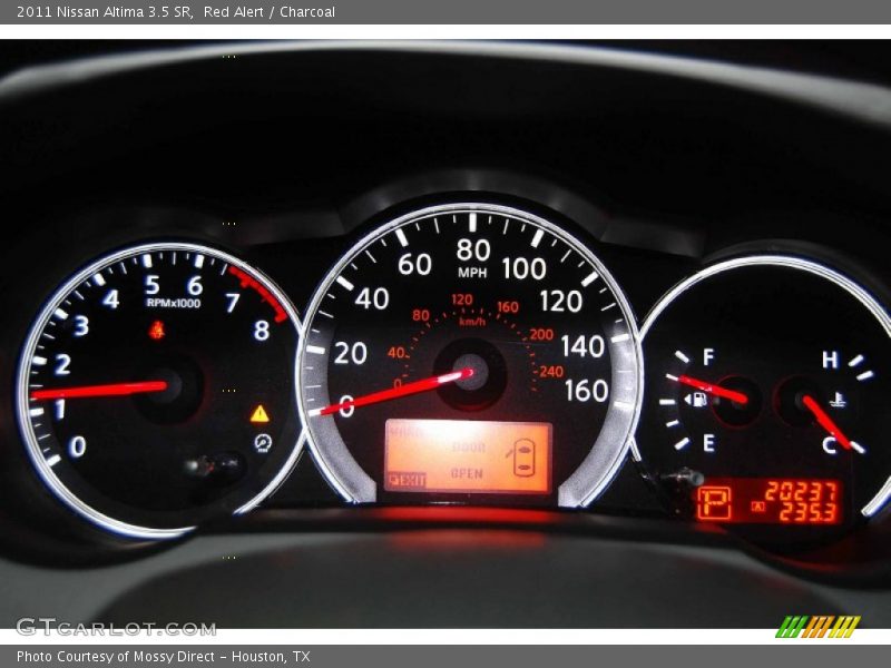 Red Alert / Charcoal 2011 Nissan Altima 3.5 SR