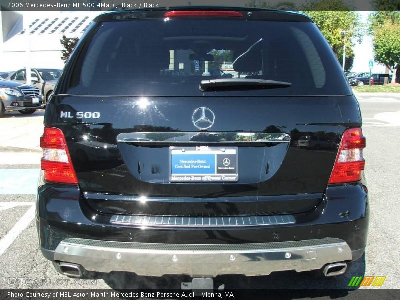 Black / Black 2006 Mercedes-Benz ML 500 4Matic