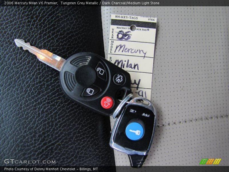Tungsten Grey Metallic / Dark Charcoal/Medium Light Stone 2006 Mercury Milan V6 Premier