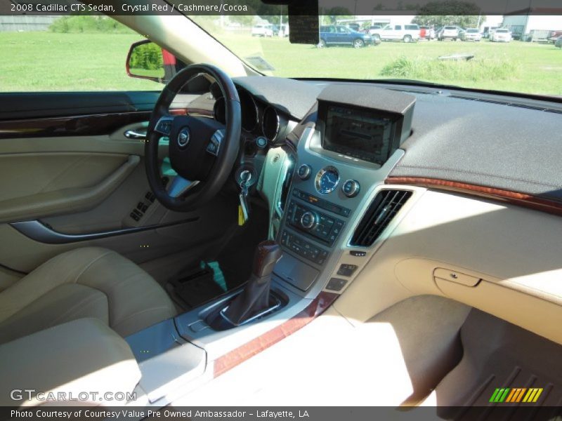 Crystal Red / Cashmere/Cocoa 2008 Cadillac CTS Sedan