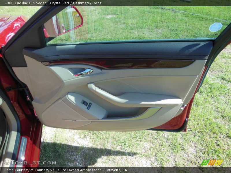 Crystal Red / Cashmere/Cocoa 2008 Cadillac CTS Sedan