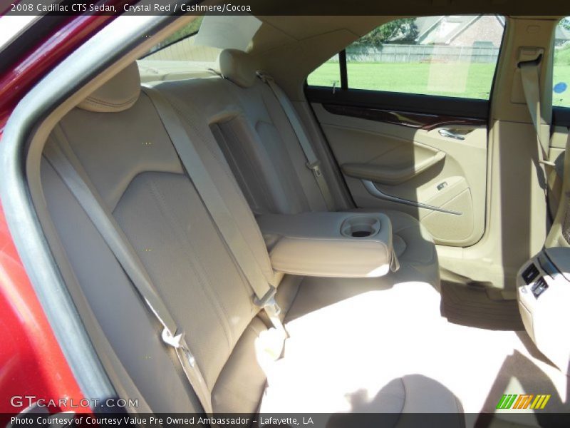 Crystal Red / Cashmere/Cocoa 2008 Cadillac CTS Sedan