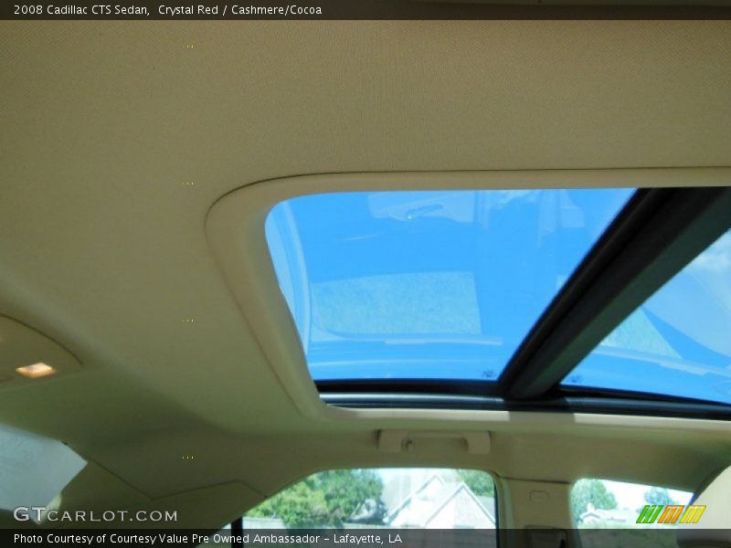 Crystal Red / Cashmere/Cocoa 2008 Cadillac CTS Sedan