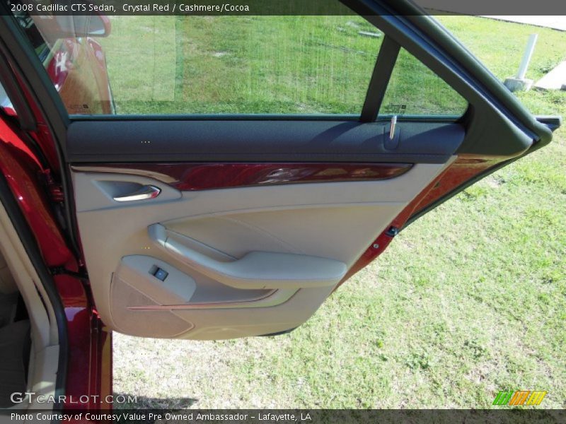Crystal Red / Cashmere/Cocoa 2008 Cadillac CTS Sedan