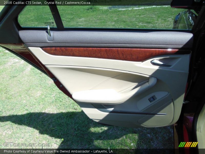 Crystal Red / Cashmere/Cocoa 2008 Cadillac CTS Sedan